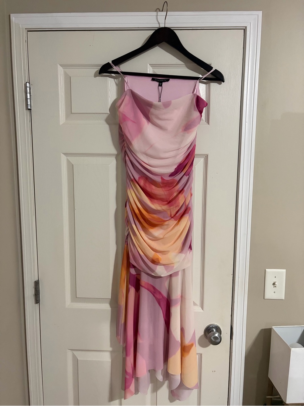 Dynamite Ruched Maxi Tube Dress - Picture 2 of 3